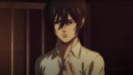 One of the anime characters with bittersweet past, Mikasa Ackerman (Image via Mappa)